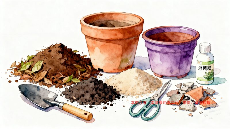 盆栽紫藤换盆操作步骤-喜悦农夫