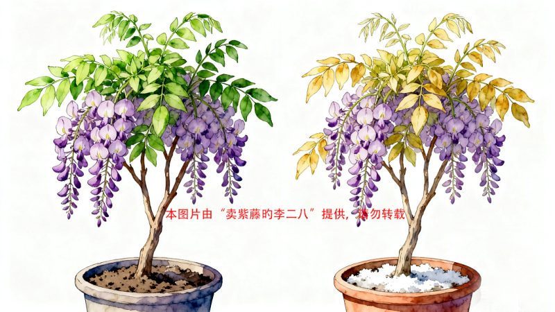 盆栽紫藤如何判断是否需要换盆？多久换盆？-喜悦农夫