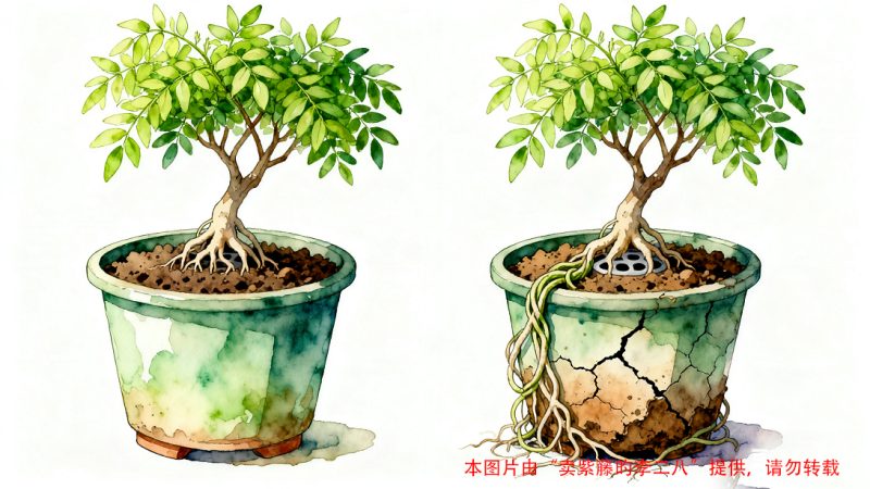 盆栽紫藤如何判断是否需要换盆？多久换盆？-喜悦农夫