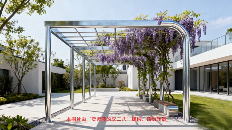 紫藤廊架一般用什么材质？-喜悦农夫