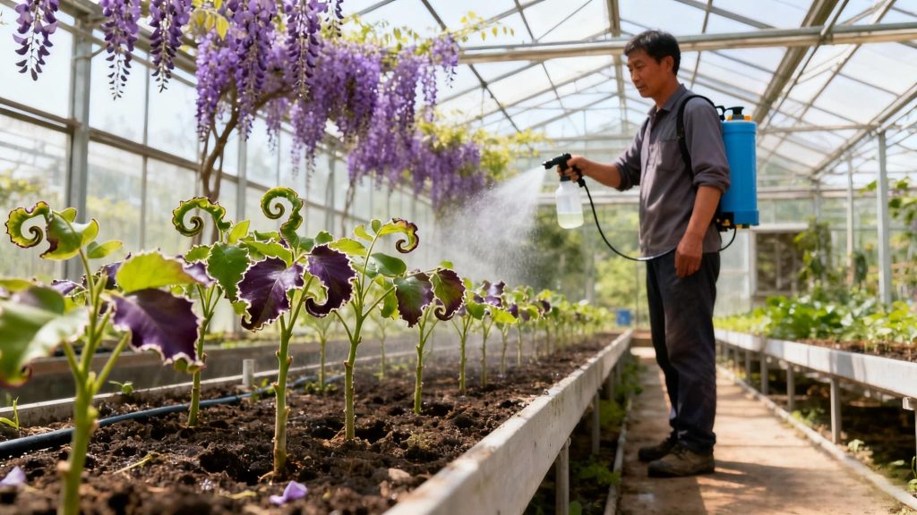 图片[2]-一种紫藤变异新品种的培育方法-紫藤交流圈子-养花养草-喜悦农夫